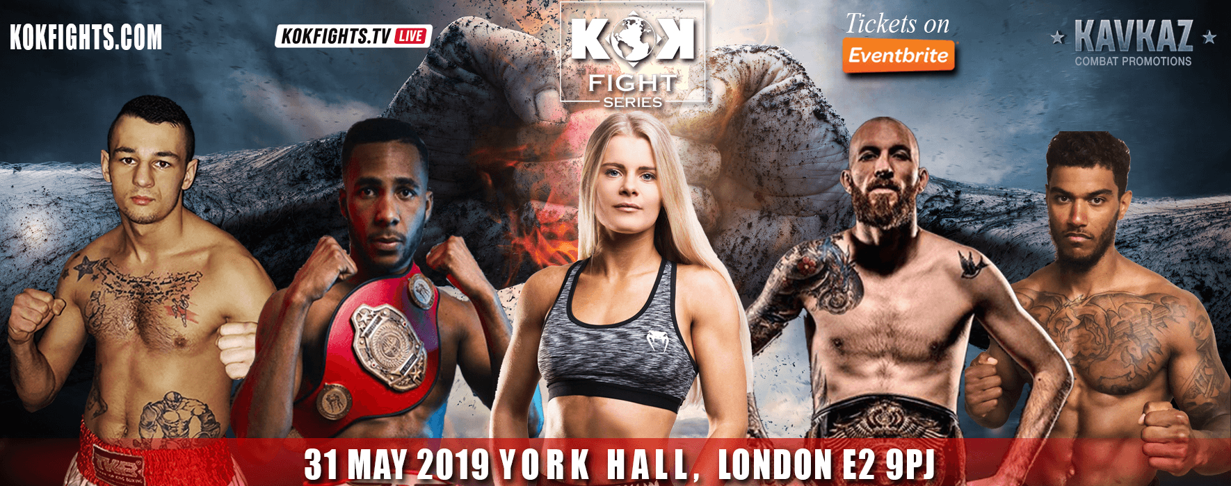 KOK’72 FIGHT SERIES IN LONDON 31.05.2019 event poster