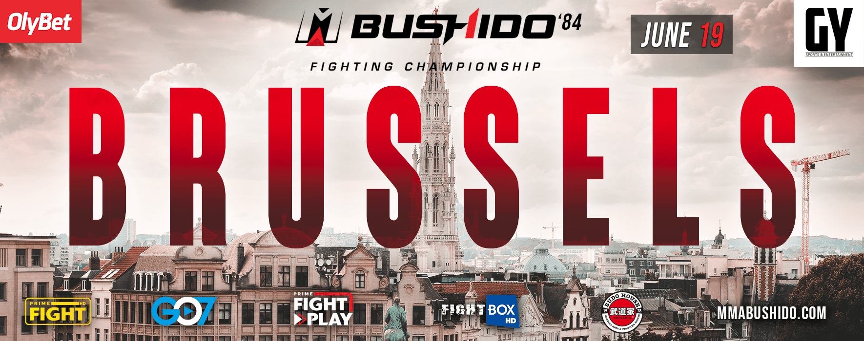 MMA BUSHIDO’84 in BRUSSELS event poster