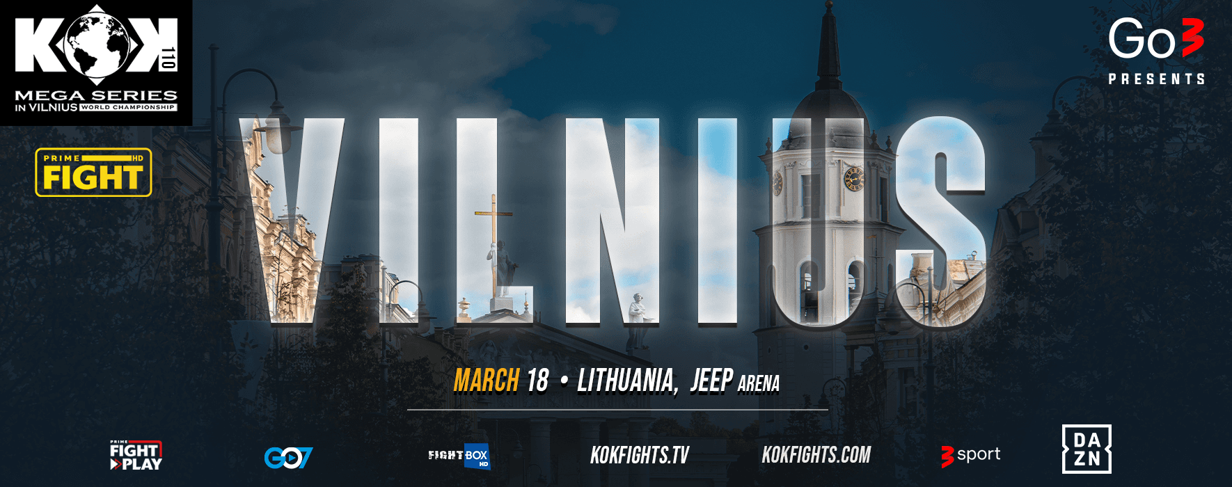 KOK’110 MEGA SERIES IN VILNIUS event poster