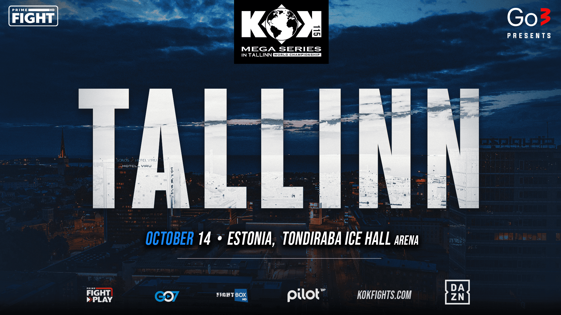 KOK’115 MEGA SERIES 2023 IN TALLINN event poster