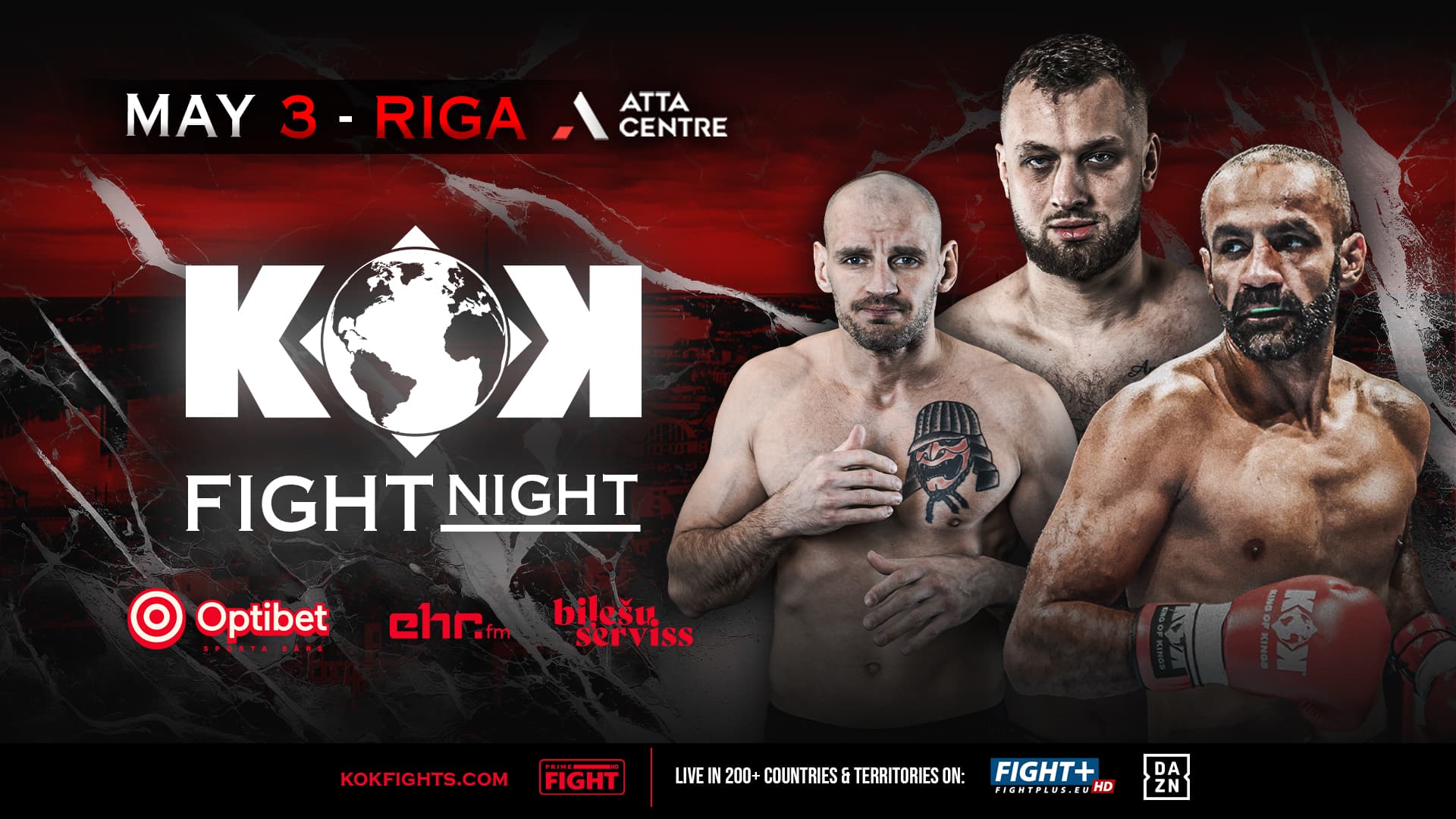KOK Fight Night in Riga event poster