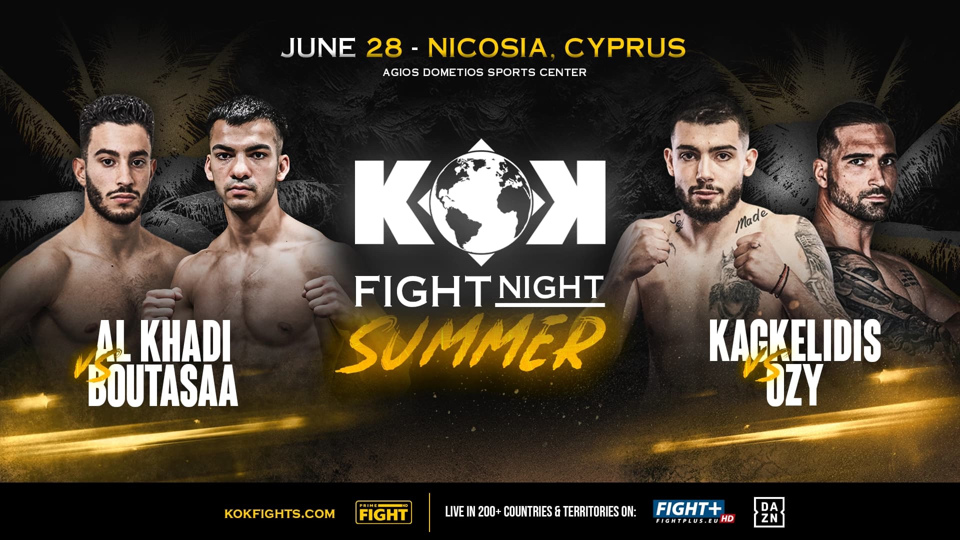 KOK FIGHT NIGHT in NICOSIA – CYPRUS event poster